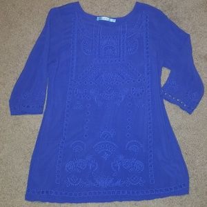 Blue Tunic/Blouse by Solitaire Swim